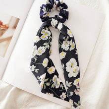 Load image into Gallery viewer, Floral Hair Scarf Scrunchie