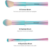 Load image into Gallery viewer, Docolor Fantasy II 9-Piece Face and Eye Makeup Brush Set