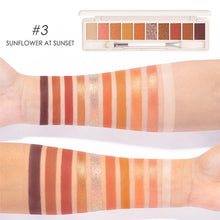 Load image into Gallery viewer, Focallure Uptown Girls 10-Pan Eyeshadow Palette #3 Sunflower At Sunset
