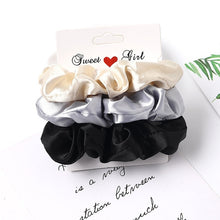 Load image into Gallery viewer, 3-Pack Satin Mini Hair Scrunchies