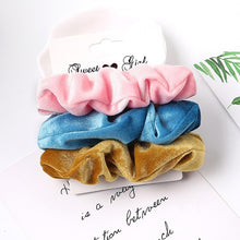 Load image into Gallery viewer, 3-Pack Velvet Hair Scrunchies