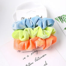 Load image into Gallery viewer, 3-Pack Velvet Hair Scrunchies