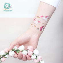Load image into Gallery viewer, Magical Unicorns Temporary Tattoo Sticker