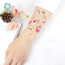 Load image into Gallery viewer, Magical Unicorns Temporary Tattoo Sticker