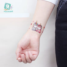 Load image into Gallery viewer, Magical Unicorns Temporary Tattoo Sticker