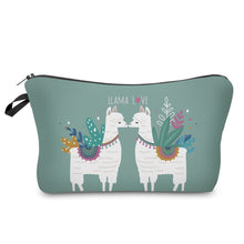 Load image into Gallery viewer, Cosmetic Pouch Llama Love