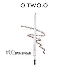 Load image into Gallery viewer, O.TWO.O Dual Ended Fine Tip Eyebrow Pencil