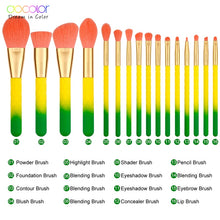 Load image into Gallery viewer, DOCOLOR 16 Piece Pineapple Face and Eye Brush Set