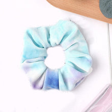 Load image into Gallery viewer, Tie-Dye Velvet Scrunchies