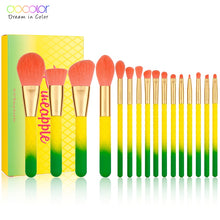 Load image into Gallery viewer, DOCOLOR 16 Piece Pineapple Face and Eye Brush Set