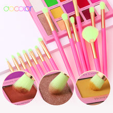 Load image into Gallery viewer, Docolor Neon Hot Pink 18 pc Makeup Brush Set