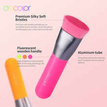 Load image into Gallery viewer, DOCOLOR Kabuki Foundation and Powder Makeup Brush Neon Orange