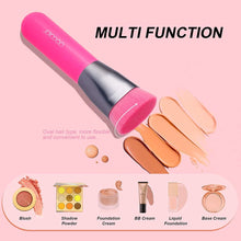 Load image into Gallery viewer, DOCOLOR Kabuki Foundation and Powder Makeup Brush Neon Hot Fuchsia
