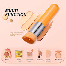 Load image into Gallery viewer, DOCOLOR Kabuki Foundation and Powder Makeup Brush Neon Orange