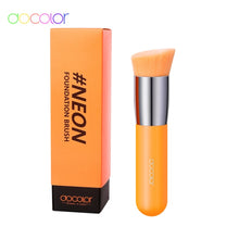 Load image into Gallery viewer, DOCOLOR Kabuki Foundation and Powder Makeup Brush Neon Orange