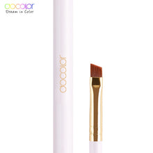Load image into Gallery viewer, Docolor Dual-Ended Angled Eyebrow and Spoolie Brush White
