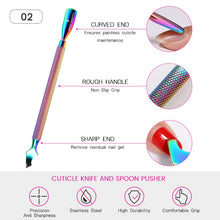 Load image into Gallery viewer, BORN PRETTY Chameleon Double-ended Manicure Pusher Tools