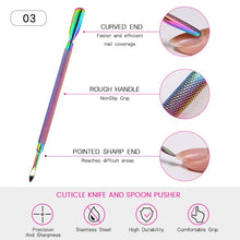 Load image into Gallery viewer, BORN PRETTY Chameleon Double-ended Manicure Pusher Tools