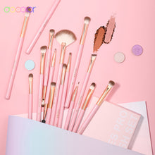 Load image into Gallery viewer, Docolor 15 pieces eye brush set soft pink