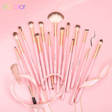Load image into Gallery viewer, Docolor 15 pieces eye brush set soft pink