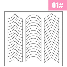 Load image into Gallery viewer, French Manicure Nail Art Tip Guides DIY