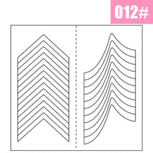 Load image into Gallery viewer, French Manicure Nail Art Tip Guides DIY