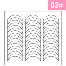 Load image into Gallery viewer, French Manicure Nail Art Tip Guides DIY