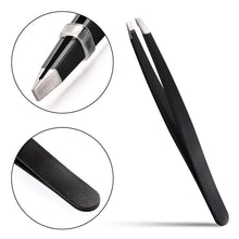 Load image into Gallery viewer, DUcare Perfect Eyebrow Tweezers Set (3 PCs) with Luxury Black Case