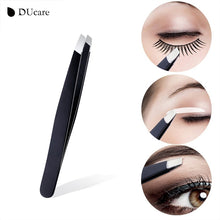 Load image into Gallery viewer, DUcare Perfect Eyebrow Tweezers Set (3 PCs) with Luxury Black Case