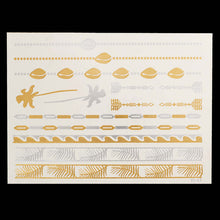 Load image into Gallery viewer, Chains and Arrows Metallic Tattoos
