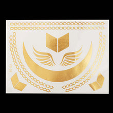 Load image into Gallery viewer, Greek Light Temporary Metallic Tattoos