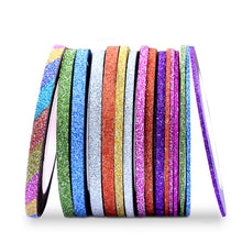 Load image into Gallery viewer, Nail Art Glitter Striping Tapes