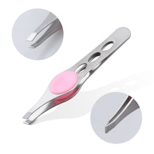 Load image into Gallery viewer, Stainless Steel Slant Eyebrow Tweezers