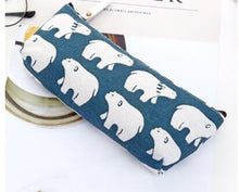 Load image into Gallery viewer, Cute Illustrations Canvas Cosmetic Bag