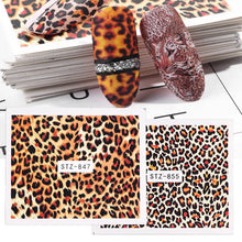 Load image into Gallery viewer, Leopard-themed Nail Stickers