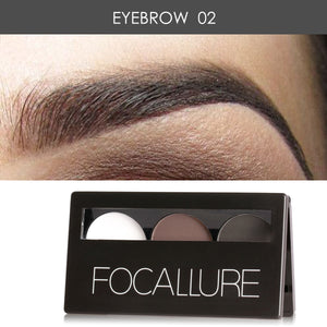 Focallure 3-Color Eyebrow Powder Palette