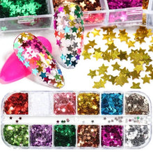 Load image into Gallery viewer, Mixed 3D Color Nail Flakes