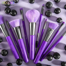Load image into Gallery viewer, Docolor Neon Purple - 10 Pieces Makeup Brush Set