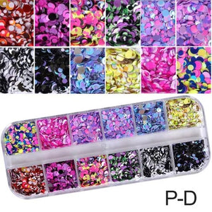 Mixed 3D Color Nail Flakes