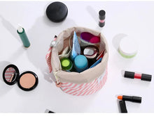 Load image into Gallery viewer, Barrel-Shaped Foldable Drawstrng Cosmetic Bag