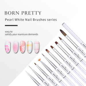 BORN PRETTY Nail Brush Series Pearl White
