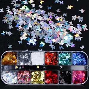 Mixed 3D Color Nail Flakes