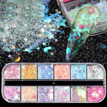 Load image into Gallery viewer, Mixed 3D Color Nail Flakes