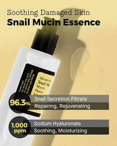 cosrx advanced snail 96 mucin power essence soothing damaged skin