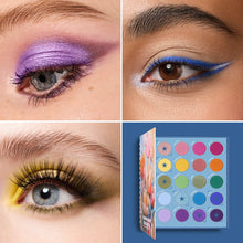 Load image into Gallery viewer, Focallure blooming flowers series multicolor eyeshadow palette multicolor  looks BL01