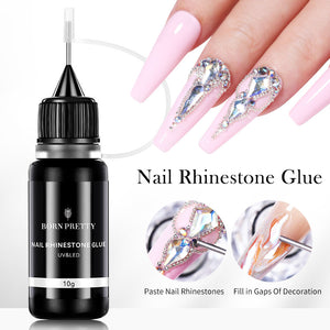 BORN PRETTY Adhesive Expert Clear Nail Rhinestone Glue & Decorations