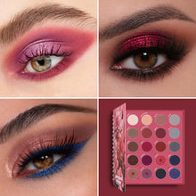 Load image into Gallery viewer, Focallure blooming flowers series red eyeshadow palette looks RD01