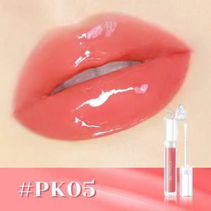 FOCALLURE Watery Glow Glitter Lip Gloss glossy multi-dimensional shade PK05 coral gloss