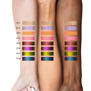 FOCALLURE All-Over Face Fluid Pigment chameleon shade swatches