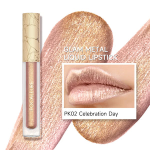 FOCALLURE Glam Metal Liquid Lipstick  shade celebration day 